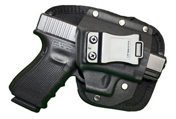 Gsm Outdoors 112641 Crossfire Shooting Gear CRFEDCSA1SFR EDC  Black 1680D Ballistic Nylon IWB 2-2.5"