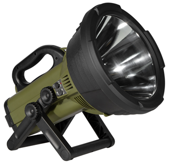 Gsm Outdoors 113062 Cyclops C18MIL Colossus  18 Milion Candlepower White Halogen Green/Black Rubber