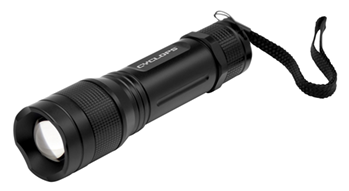 Gsm Outdoors 113066 Cyclops CYCTF350 Tactical Flashlight  Black Anodized Aluminum White 350 Lumens L