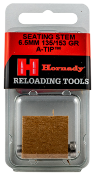 Hornady Mfg Co 113376 Hornady 397138 A-Tip Match Bullet Seating Stems .264 Silver 6.5mm Rifle 135 gr