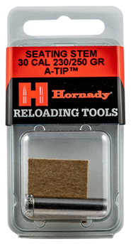 Hornady Mfg Co 113377 Hornady 397140 A-Tip Match Bullet Seating Stems .308" Silver 30 Cal Rifle 230 gr