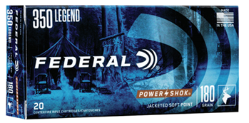 350LA FEDERAL POWER-SHOK 350 LEGEND 180GR SP 20RD 10BX/CS