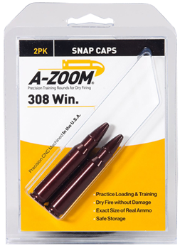 Pachmayr 11366 A-Zoom 12228 Snap Caps Rifle 308 Winchester Aluminum 2 Pack