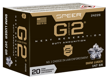 Cci/speer 113662 Speer Ammo 24226 Gold Dot G2 9mm Luger 147 gr G2 20 Bx/ 10 Cs