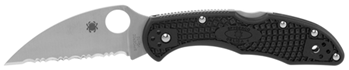 113696 Spyderco C11FSWCBK Delica 4 Lightweight Wharncliffe 2.87" VG-10 Stainless Steel