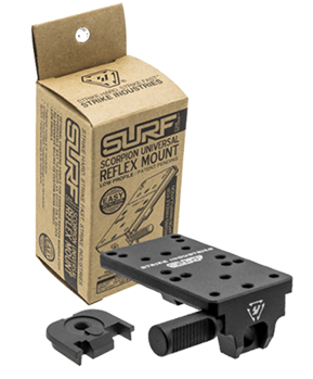 Strike Industri 113804 Strike GSURF Scorpion Universal Optic Mount Fits Glock 17-39 Gen1-4 Low Profile