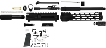 Tacfire 113822 TacFire SSPK300LPK10 AR Build Kit Pistol 300 Blackout AR Pistol Platform Black P