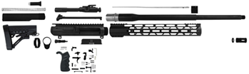 Tacfire 113824 TacFire SSRK6.5CRDLPK20BN AR Build Kit Rifle 6.5 Creedmoor AR Platform Black Nit