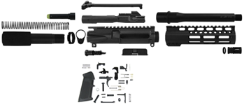 Tacfire 113834 TacFire SSPK45ACPLPK AR Build Kit Pistol 45 ACP AR-10 Black Nitride Steel 5/8"-2