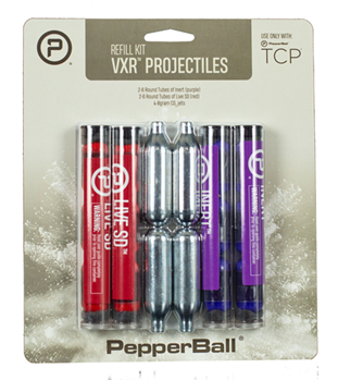 Uts/pepperball 114728 PepperBall 970010216 TCP VXR Projectile Refill Kit 2-6 Count Tubes of Inert proj
