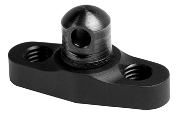 Grovtec Usa Inc 114779 Grovtec US Inc GTSW111 Flanged Stud Mount KeyMod  Black Anodized 6061 Aluminum