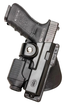 11482 Fobus GLT19 Tactical GLT Speed Holster Fits 2.25" Belts Polymer Black
