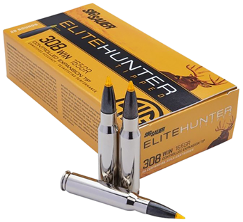 115129 Sig Sauer E308TH220 Elite Hunter Tipped  308 Win 165 gr Controlled Expansion Tip