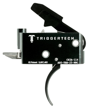 Triggertech 115468 TriggerTech AROTBB25NNC Adaptable Primary  Two-Stage Traditional Curved Trigger