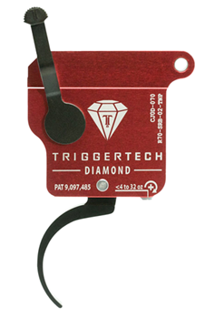 Triggertech 115474 TriggerTech R70SRB02TNP Diamond Without Bolt Release Single-Stage Pro Curved Tri