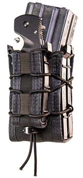 115512 High Speed Gear 112RP0BK TACO X2RP Mag Pouch Triple Style made of Nylon with Bla