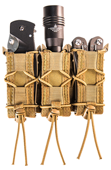 115525 High Speed Gear 11PT03CB TACO Mag Pouch Triple Style made of Nylon with Coyote B