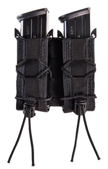 115538 High Speed Gear 13PT12BK TACO Mag Pouch Double Style made of Nylon with Black Fi
