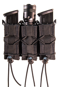115541 High Speed Gear 13PT13BK TACO Mag Pouch Triple Style made of Nylon with Black Fi