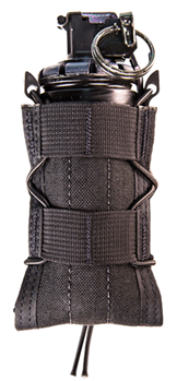 115542 High Speed Gear 13TA10BK TACO Mag Pouch Single Style made of Nylon with Black Fi