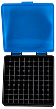 Berrys Manufact 115573 Berrys 83500 Ammo Box  22 LR 100rd Blue Lid w/Black Bottom