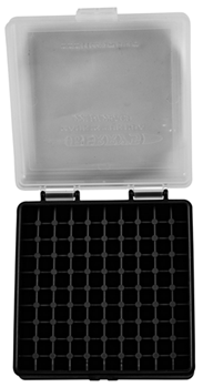 Berrys Manufact 115574 Berrys 63600 Ammo Box  22 LR 100rd Clear Lid w/Black Bottom
