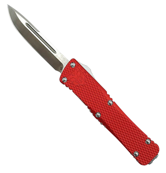 Cobra Enterpris 115601 CobraTec Knives MKRMDNS Mini Mamba  2.25" OTF Drop Point Plain D2 Steel Blade/Re