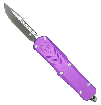 Cobra Enterpris 115606 CobraTec Knives SPURFSXSDNS FS-X  Small 2.50" OTF Plain D2 Steel Blade/Purple An