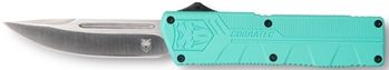 Cobra Enterpris 115617 CobraTec Knives TFCTLWDNS Lightweight  3.25" OTF Drop Point Plain D2 Steel Blade