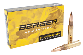Berger Bullet/c 115675 Berger Bullets 60010 Tactical  308 Win 175 gr Open Tip Match (OTM) 20 Bx/ 10 Cs