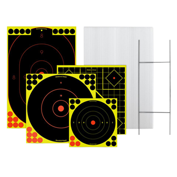 115761 Birchwood Casey 38102 Sharpshooter Target & Stand Kit Silhouette/Bullseye Paper