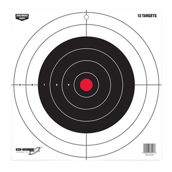 115775 Birchwood Casey 37013 EZE-Scorer  12" Bullseye Paper Hanging Pistol/Rifle Black/