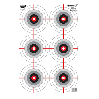 115779 Birchwood Casey 37209 EZE-Scorer Multiple Bull's-Eye Bullseye Paper Universal 12