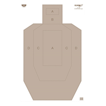 115785 Birchwood Casey 37029 EZE-Scorer  IPSC Silhouette Paper Hanging Universal 23" x