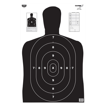 115786 Birchwood Casey 37020 EZE-Scorer BC-27 Silhouette Paper Hanging 23" x 35" Black