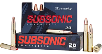 Hornady Mfg Co 115801 Hornady 82247 Subsonic  450 Bushmaster 395 gr (2) Sub-X 20 Bx/ 10 Cs