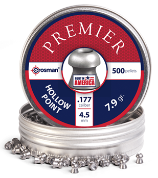 11583 Crosman LHP77 Premier Hunting .177 Pellet Lead Hollow Point 500 Per Tin