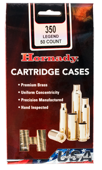 Hornady Mfg Co 115833 Hornady 87296 Unprimed Cases  350 Legend Rifle Unprimed Brass 50 Per Box