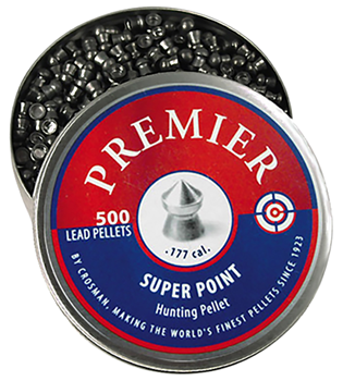11585 Crosman LSP77 Premier Super Point Pellets .177 Pellet Lead 500 Per Tin