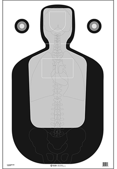 Action Target I 116041 Action Target FTQ19ANTAV2100 Qualification Vital Anatomy Silhouette/Vitals Paper