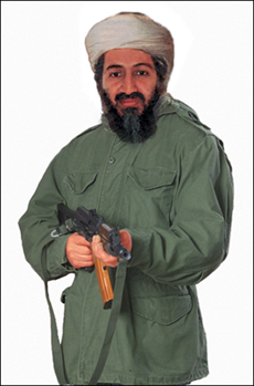 Action Target I 116046 Action Target 1RT100 Osama Bin Laden Photo Target Osama Bin Laden Heavy Paper Ha