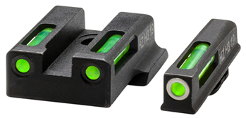 Hiviz Llc 116139 Hiviz EZN321 LiteWave H3  S&W Shield EZ380 Tactical Green Front/Rear Black Frame