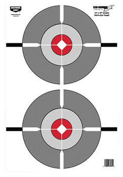 116207 Birchwood Casey 37061 EZE-Scorer Double Bull's-Eye Bullseye Paper Target 12" x 1