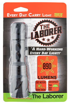 116241 Predator Tactics 97490 The Laborer  Matte Black Aluminum White 890 Lumens 282 Me