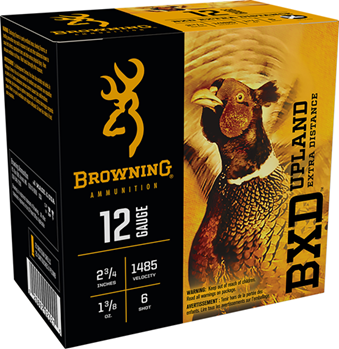 Browning Ammuni 116352 Browning Ammo B193511226 BXD Upland 12 Gauge 2.75" 1 3/8 oz 6 Shot 25 Bx/ 10 Cs