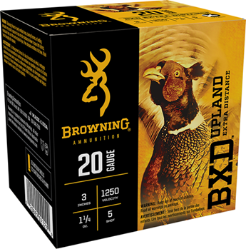 Browning Ammuni 116353 Browning Ammo B193512035 BXD Upland 20 Gauge 3" 1 1/4 oz 5 Shot 25 Bx/ 10 Cs