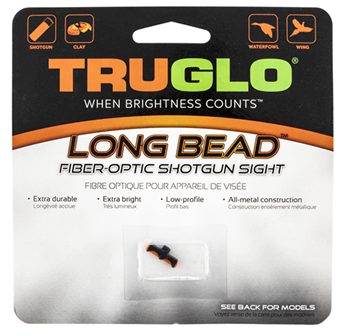 11669 Truglo TG947ARM Long Bead  Metal Universal Shotgun Fiber Optic Red 6-40