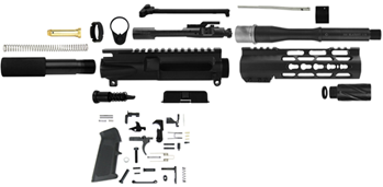 Tacfire 117685 TacFire SSPK300LPK7K AR-15 Pistol Build Kit KeyMod 300 Blackout Black Steel