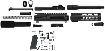 Tacfire 117687 TacFire SSPK9MMLPK7K AR Build Kit KeyMod 9mm Luger Black Steel