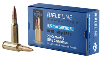 Tr&z Usa Tradin 117753 PPU PP6GH Standard Rifle  6.5 Grendel 120 gr Hollow Point Boat-Tail (HPBT) 20 Bx